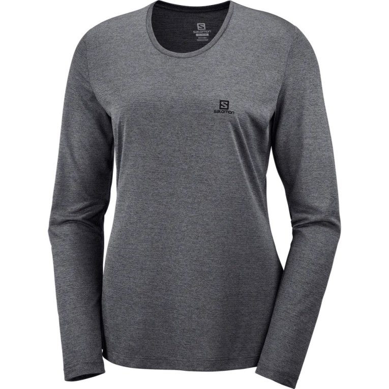 Dámské Tričko Salomon Agile Long Sleeve Černé | CZ 34OXVUM